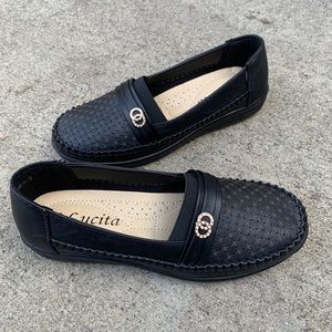 Black Cozy Elastic Soft Cushion Comfort Slip On F…